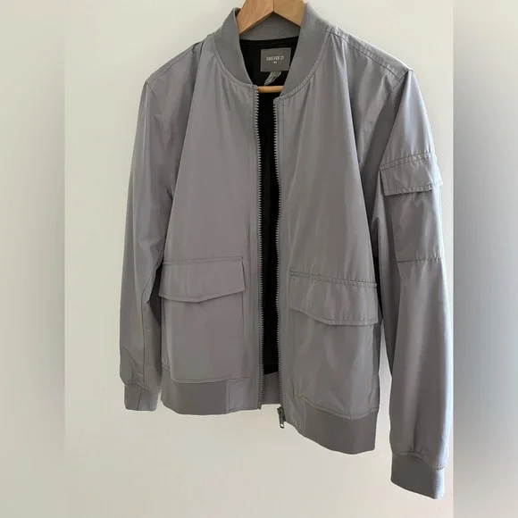 Forever 21 Jackets Coats Forever Mens Silverlight Grey